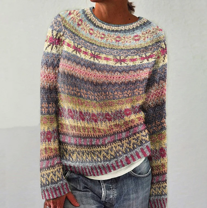 Yla - Crew Neck Sweater - Beige