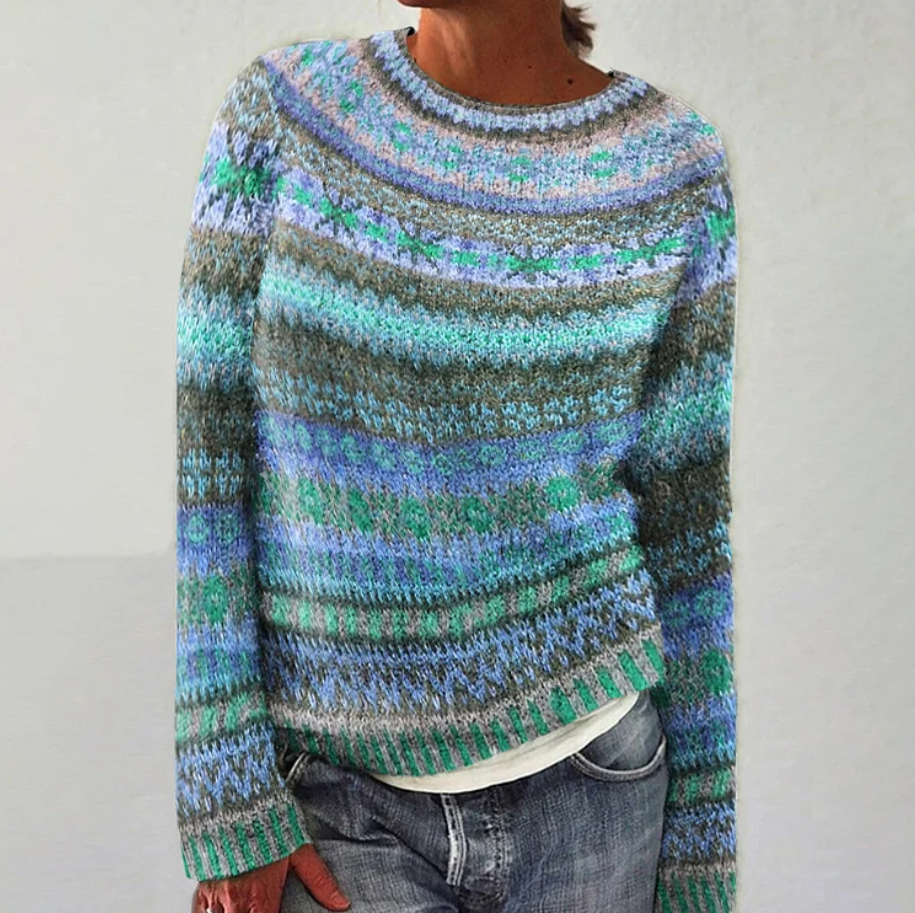 Yla - Crew Neck Sweater - Light Blue