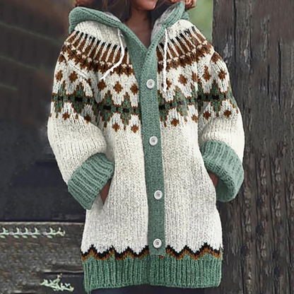 Cindera - Warm green cardigan