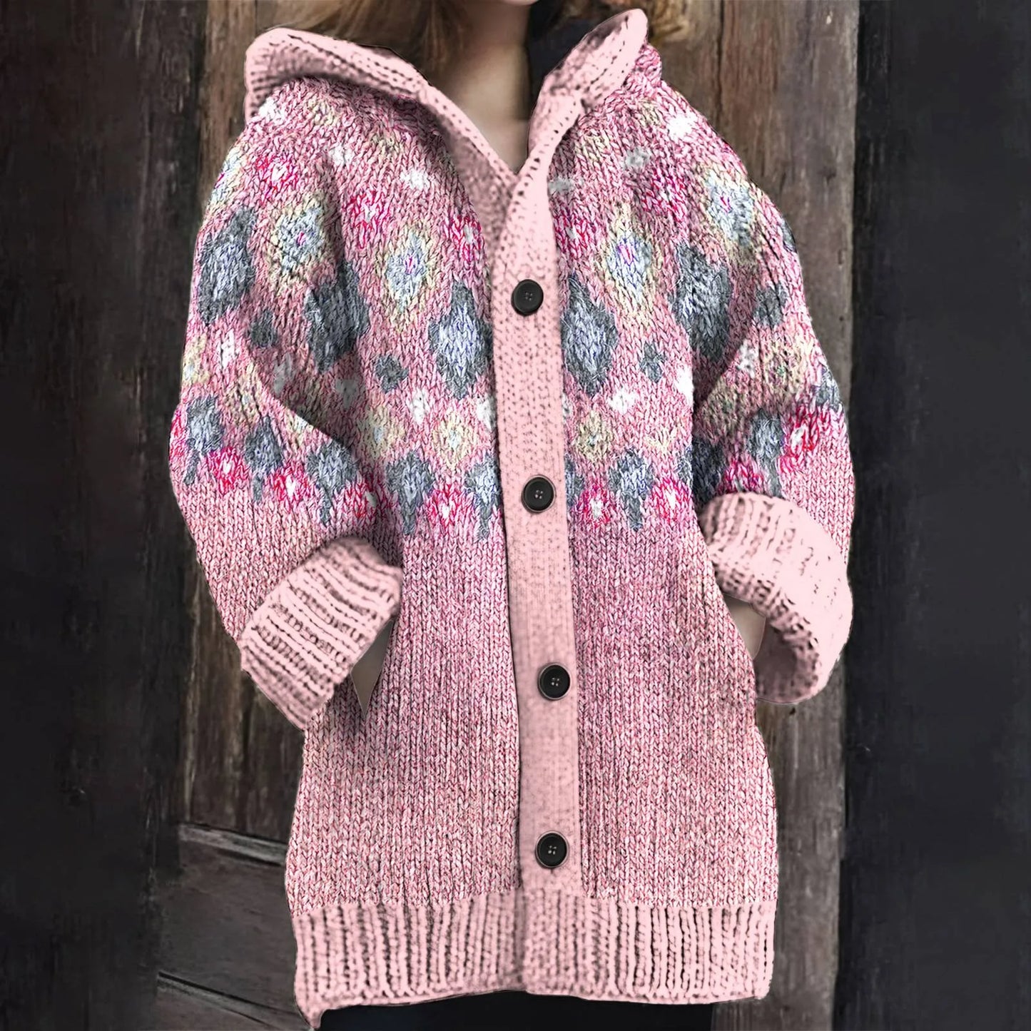 Elisa - Elegant pink Cardigan