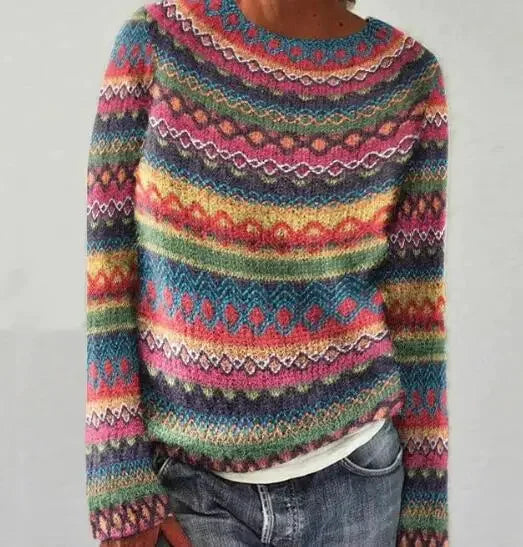 Elly - Warm colorful sweater