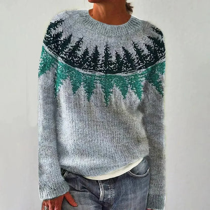 Edith - Warm dawn redwood woolen sweater