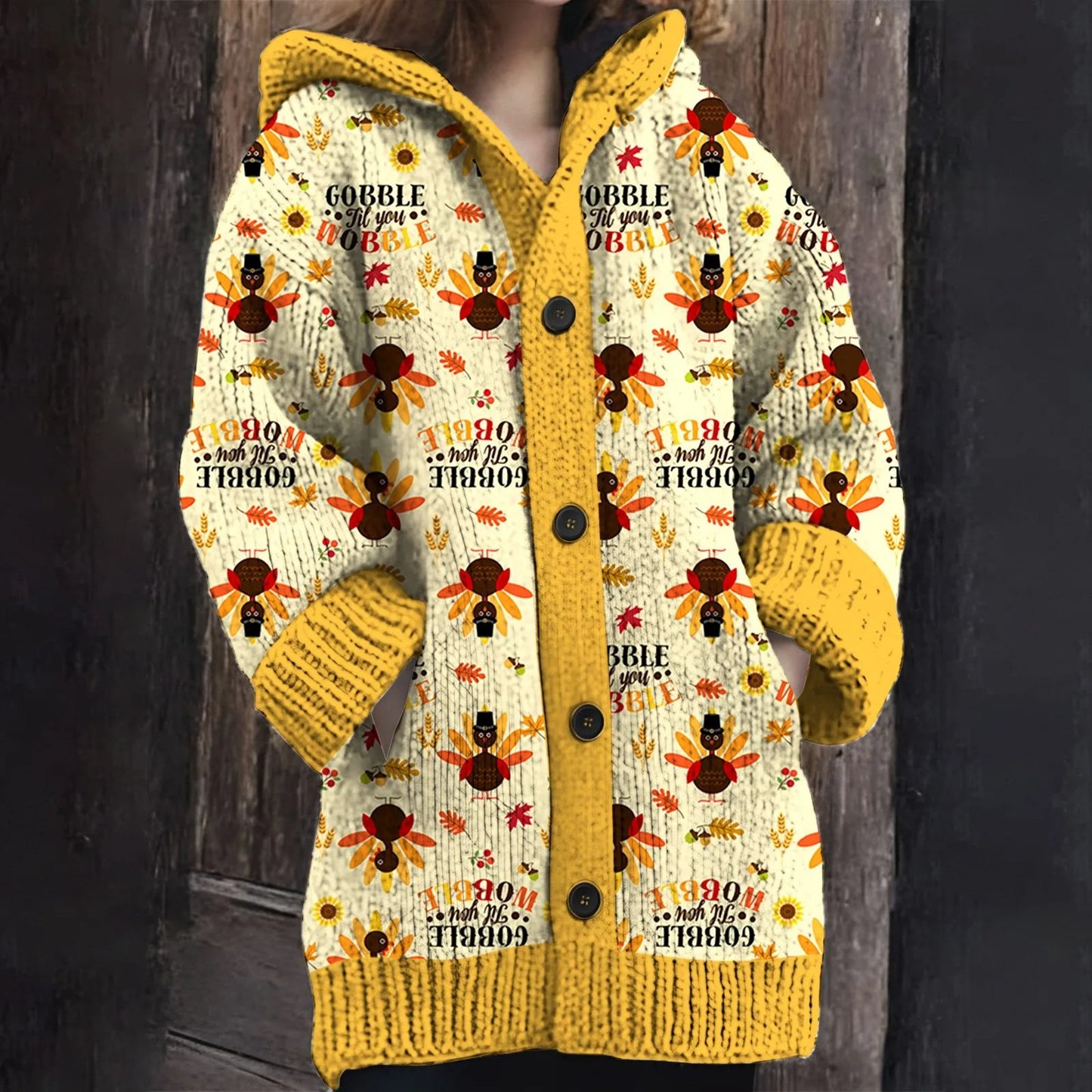 Jela - Warm & soft yellow cardigan