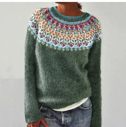 Joanne - Cozy soft green sweater