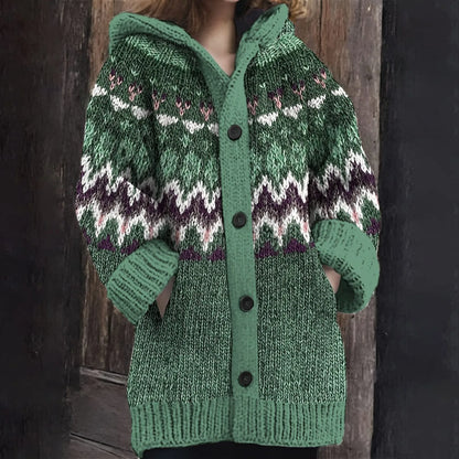 Amelie - Soft forest green cardigan