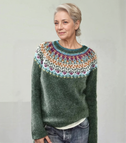 Joanne - Cozy soft green sweater